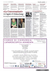 «Le Conversazioni» A Capri c’e' Erica Jong