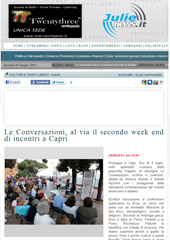 Le Conversazioni, al via il secondo week end di incontri a Capri